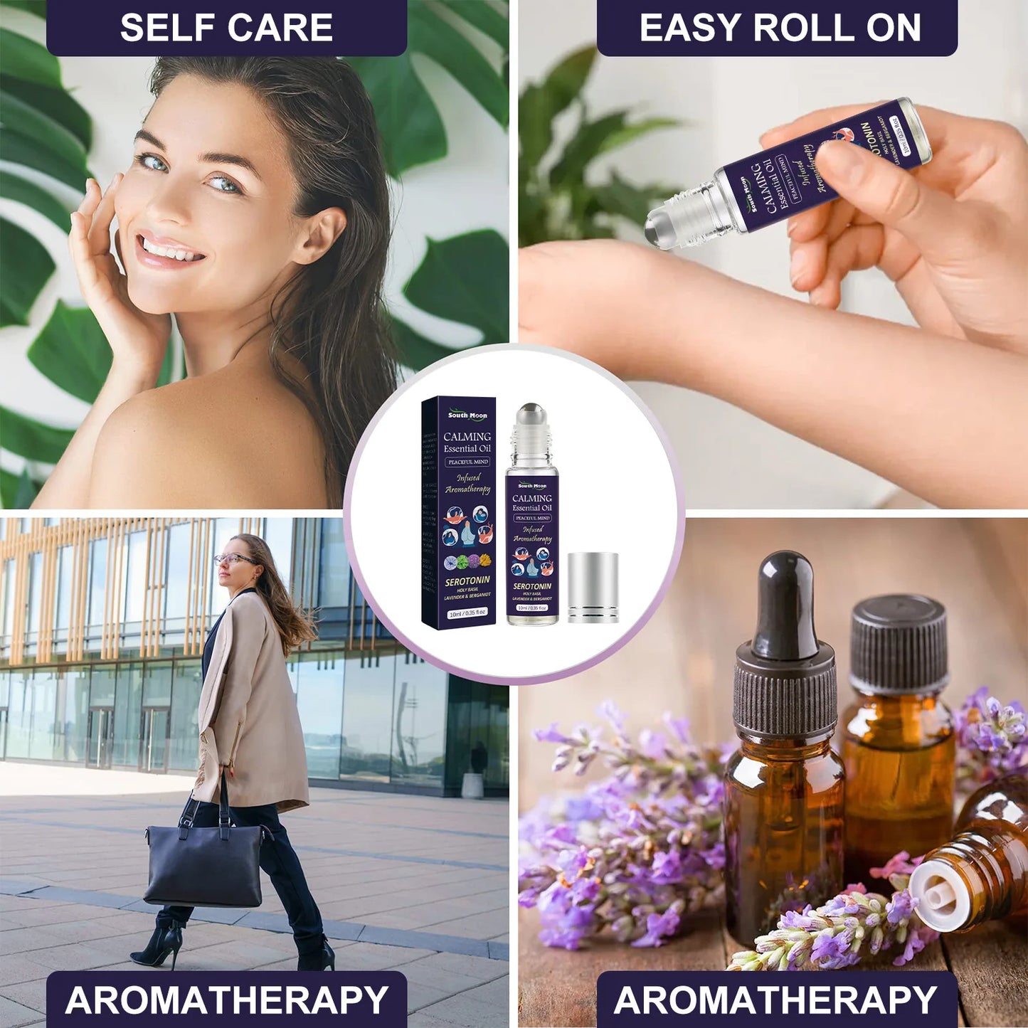 South Moon Calming Essential Oil Stress Relieve Improve Mental Anxiety Nerve Relax Insomnia Fragrant Help Sleep Anti Anxiety Oil