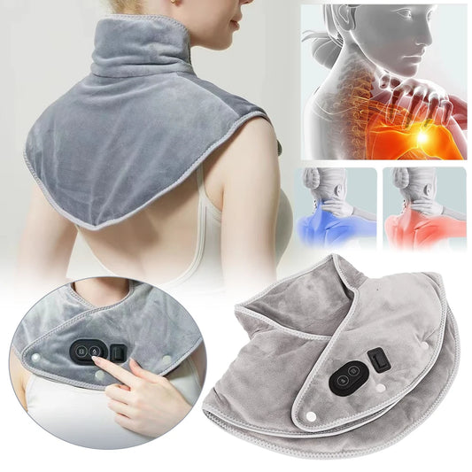 Electric Heating and Massaging Shoulder and Neck Pads