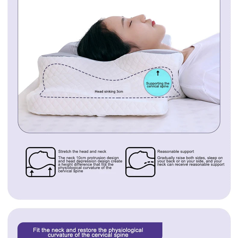 Slow Rebound Neck Pillow Pain Relief Sleeping