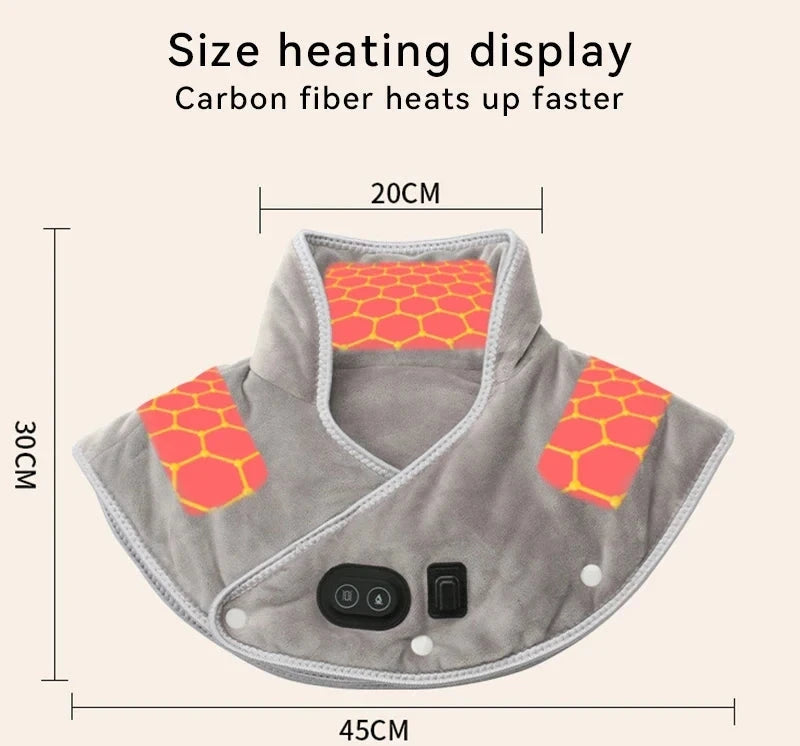 Electric Heating and Massaging Shoulder and Neck Pads