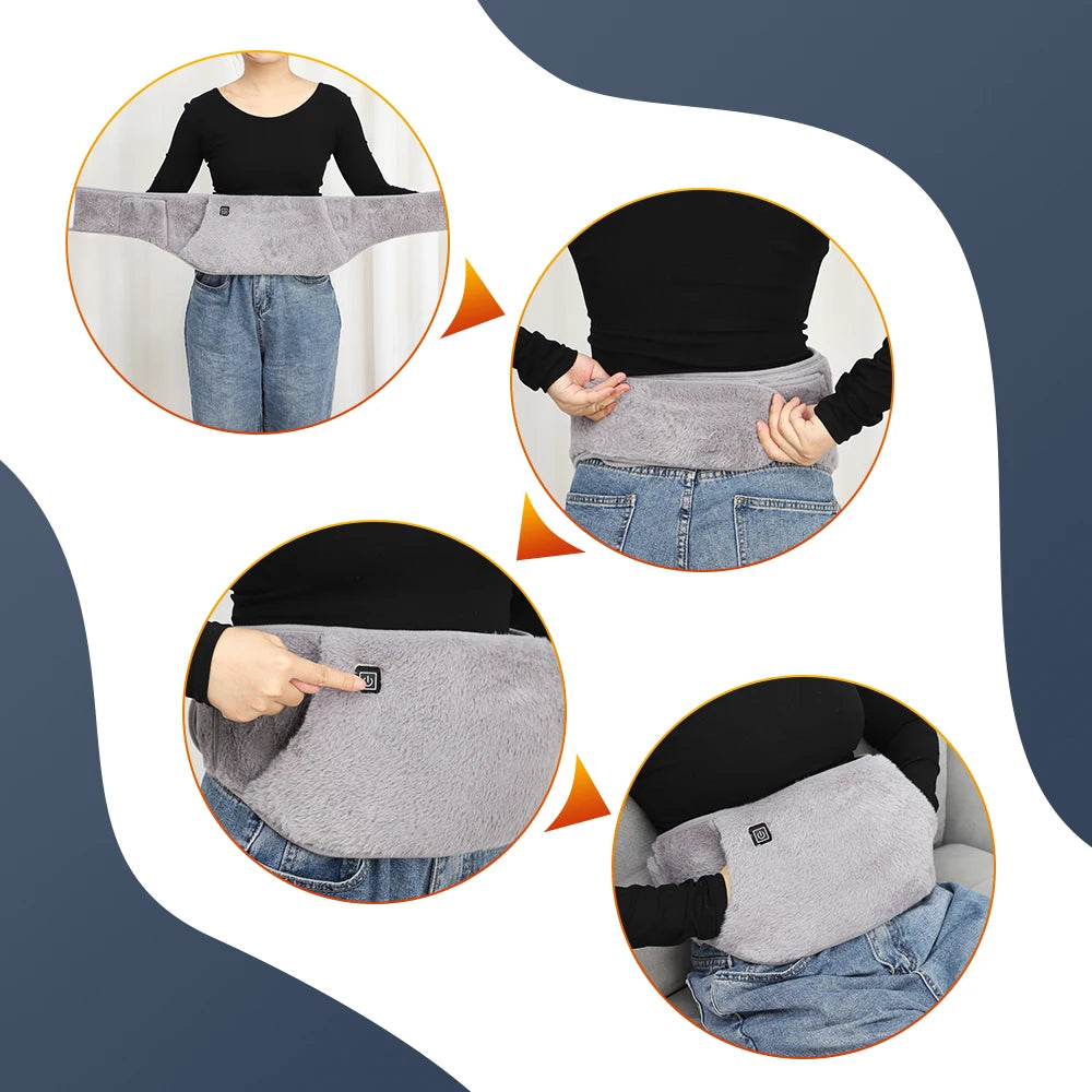 Heating Abdominal Massage Menstrual pain, Uterus pain,  Stomachache and  Waist Massager