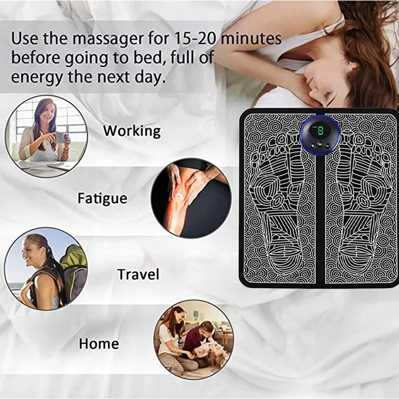 Electric Foot Massager Pad Relief Pain
