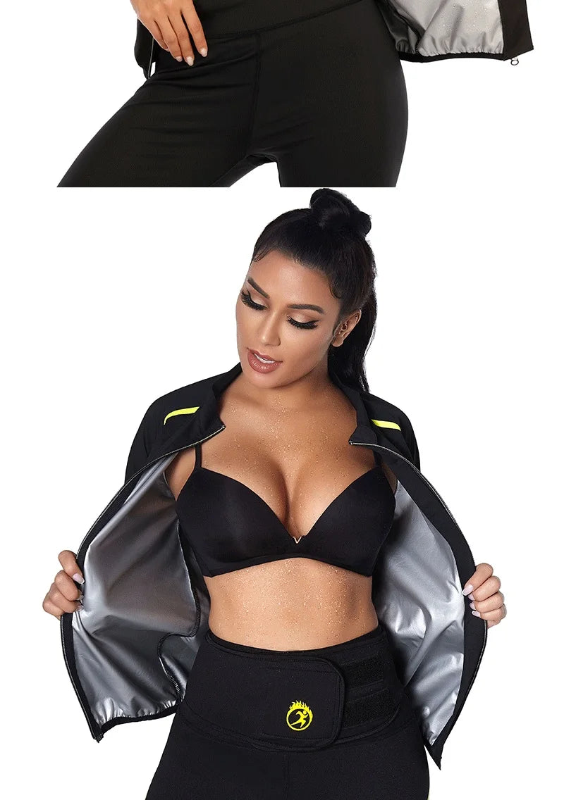 Women Sauna Jacket for Weight Loss