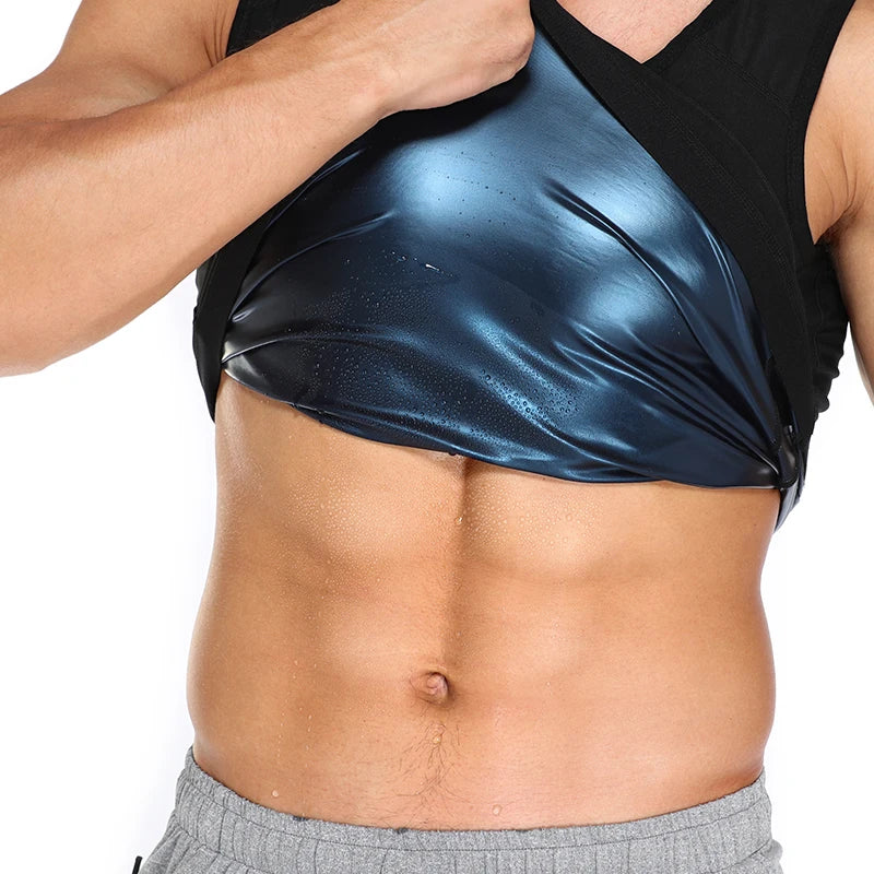 Women Thermo Sweat Vest Men Sauna Tank Top Slimming Belly Compression Waist Trainer Fat Burning Abdomen Workout Shirt Gym Corset