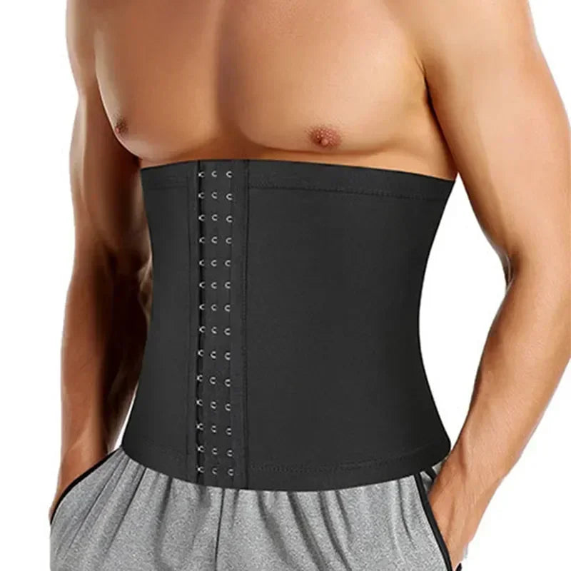Waist Control Shaper Girdle Shapewear Corset Sweat Tummy Workout Sauna Thermo Abdomen Fat Men Gym Slimming Trainer Burning Belt