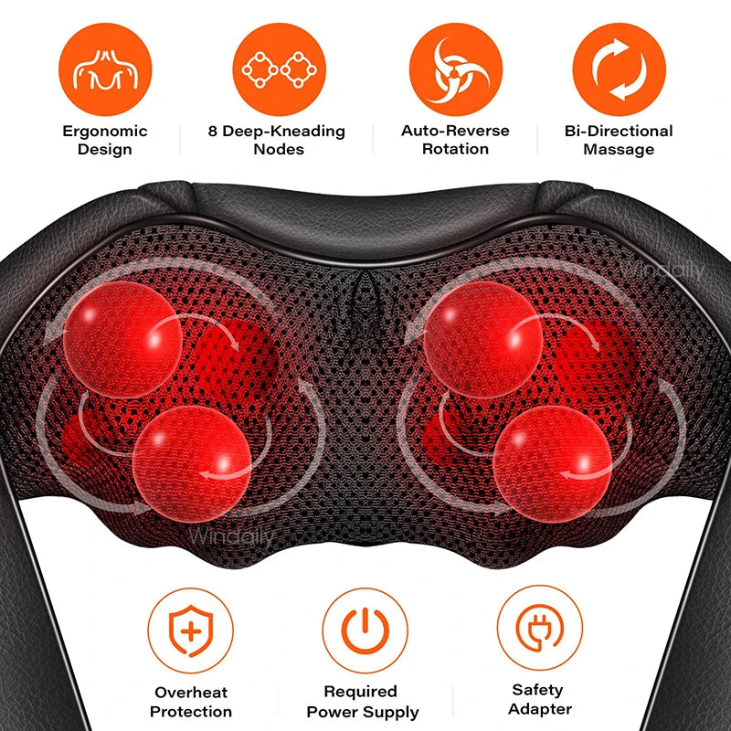 Shiatsu Neck and Shoulder Massager With Heat