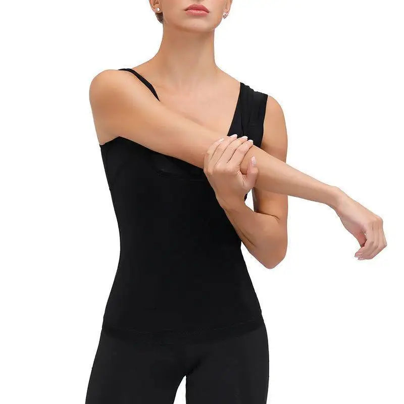 Women Thermo Sweat Vest Men Sauna Tank Top Slimming Belly Compression Waist Trainer Fat Burning Abdomen Workout Shirt Gym Corset