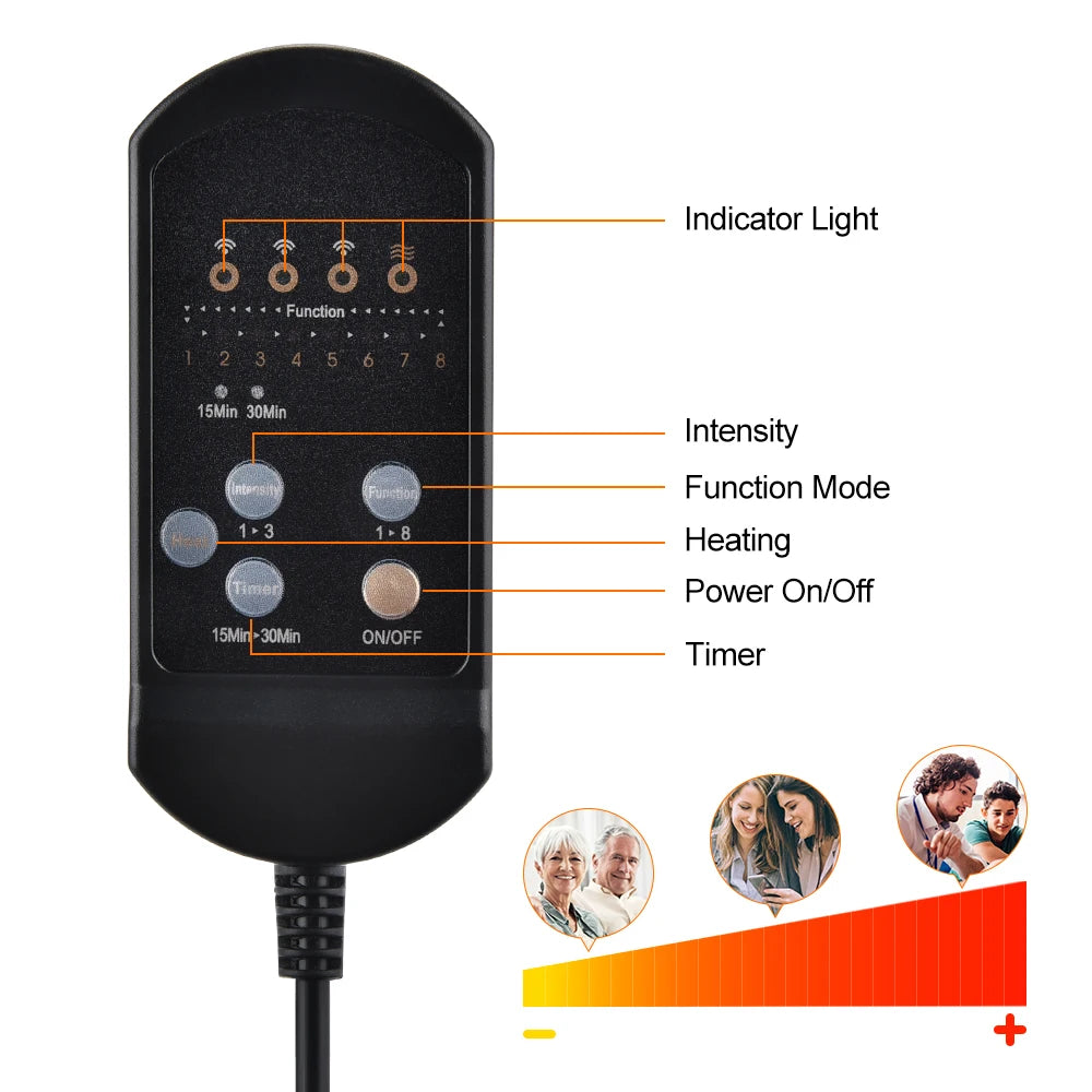 Electric Heating and Vibrating Massager