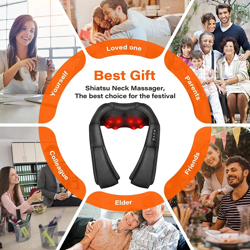 Shiatsu Neck and Shoulder Massager With Heat