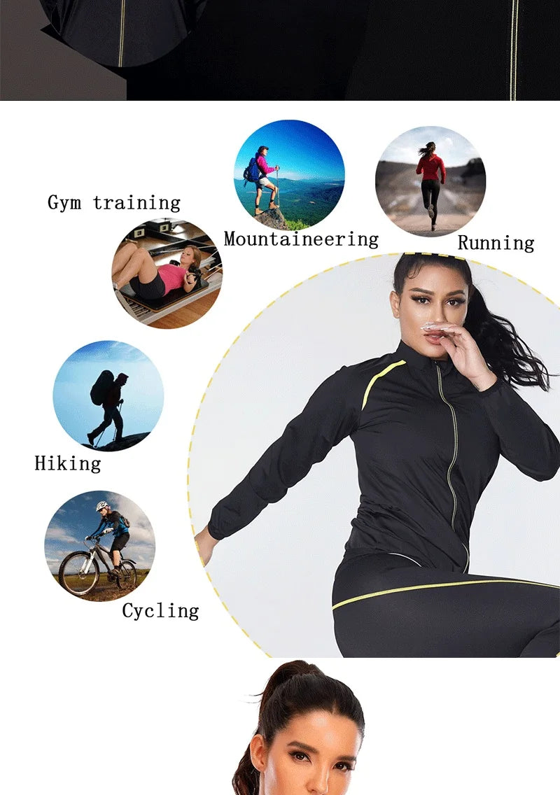 Women Sauna Jacket for Weight Loss