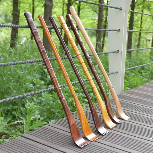 Long Handle Wooden Back Scratcher Massager