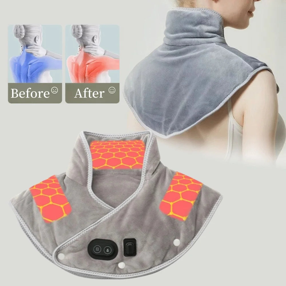 Electric Heating and Massaging Shoulder and Neck Pads