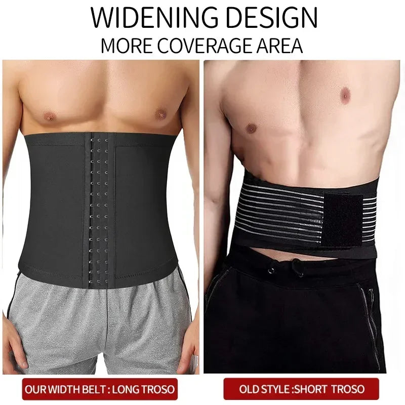 Waist Control Shaper Girdle Shapewear Corset Sweat Tummy Workout Sauna Thermo Abdomen Fat Men Gym Slimming Trainer Burning Belt