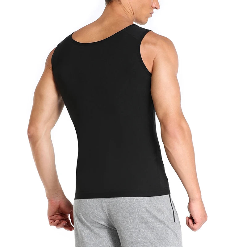 Women Thermo Sweat Vest Men Sauna Tank Top Slimming Belly Compression Waist Trainer Fat Burning Abdomen Workout Shirt Gym Corset