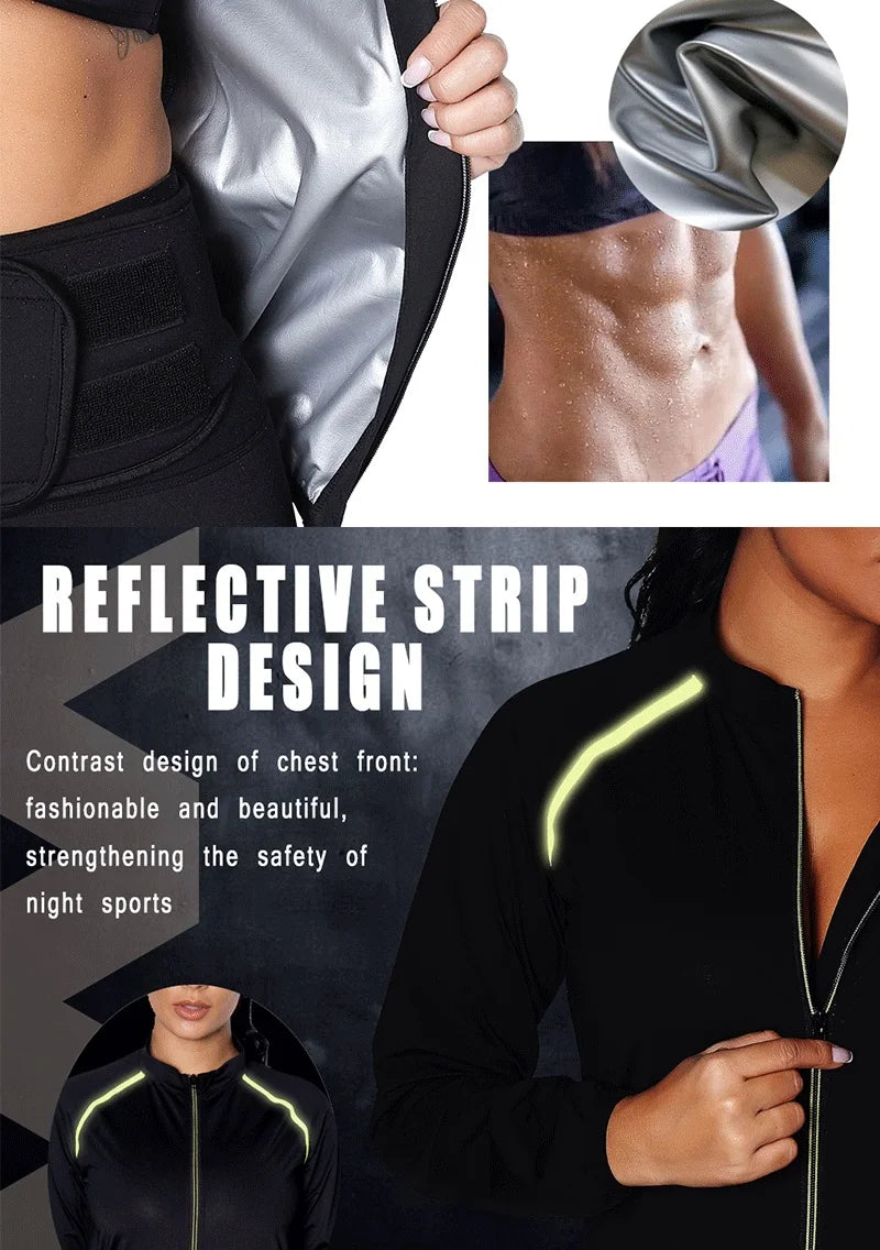 Women Sauna Jacket for Weight Loss