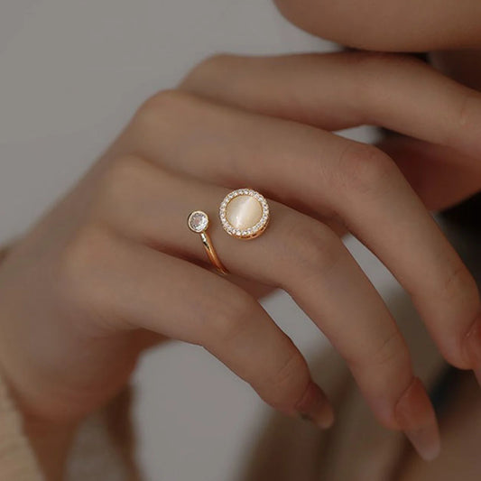 Korea Opal Rotating Anxiety Rings