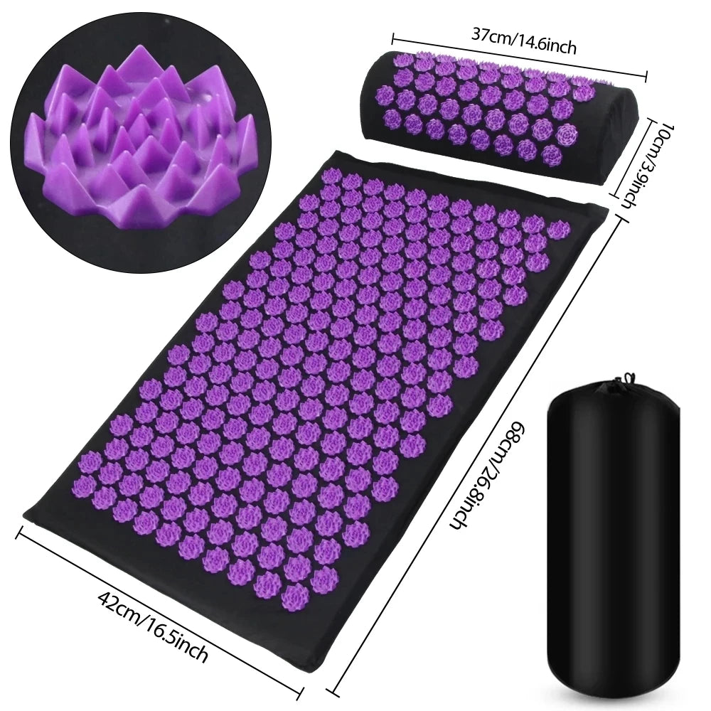 acupuncture mat purple size