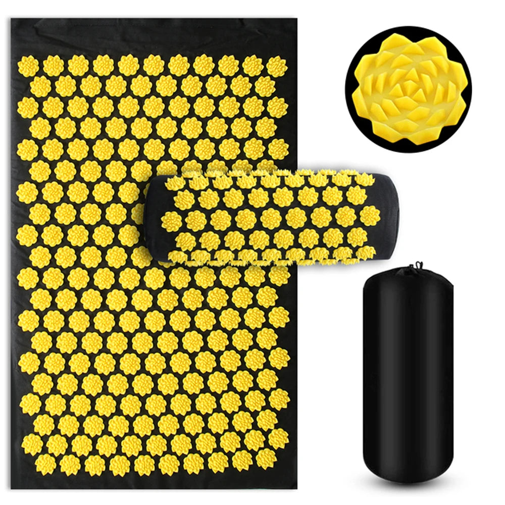 acupuncture mat yellow