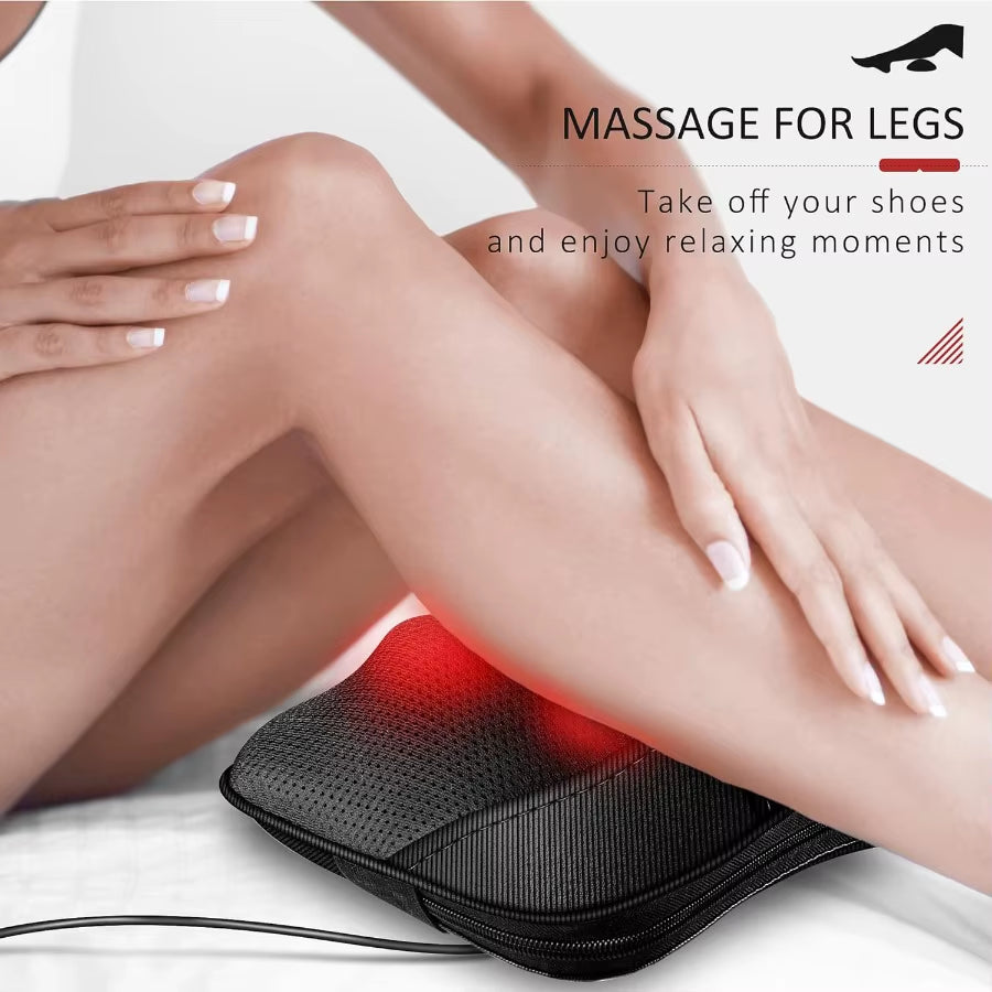 VIKTOR JURGEN Mothers Day Back Massager Kneading for Neck Shoulder and Foot Shiatsu Massage Pillow with Heat Relaxation Gifts F