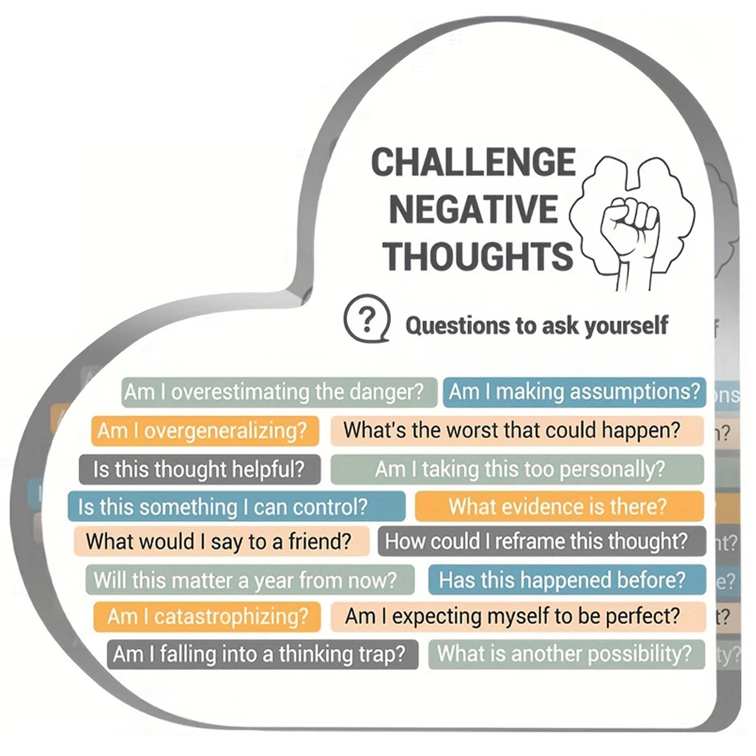 mental health checkin affirmations negative thoughts
